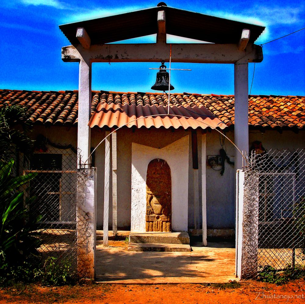 Petroglyph at church in La Chole