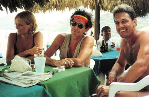 Yo con Keith y Patti Richards, Zihuatanejo