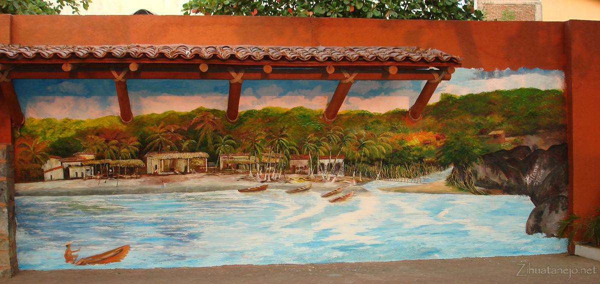 Mural por Miguel &Aacute;ngel &Aacute;lvarez Lozano, "Gitano"