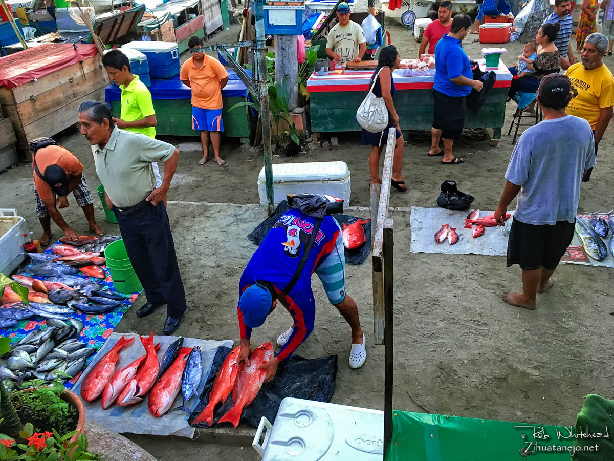 Mercado de los pescadores, Playa Principal, Zihuatanejo