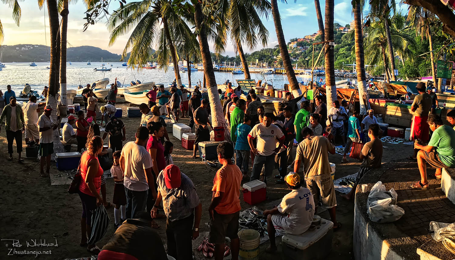 Mercado de los pescadores, Playa Principal, Zihuatanejo